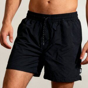 Vans Men's Black Nylon Athletic Shorts - Size XL | Relaxed Fit | Drawstring